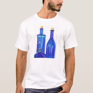 Blue Glass Bottles T-Shirt