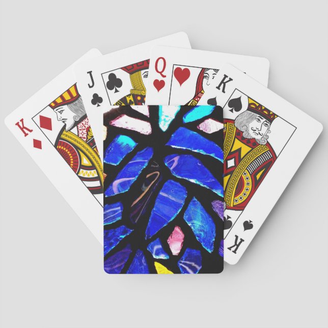 'Blue Glass' Playing Cards (Back)