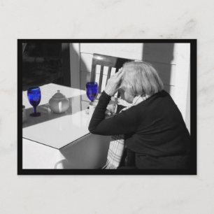 Blue Glass Postcard