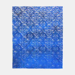 Blue glass with patternspattern, glass, abstract, fleece blanket