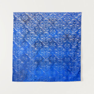 Blue glass with patternspattern, glass, abstract, tapestry