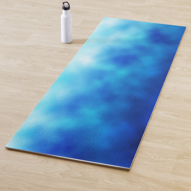 Blue Glass Yoga Mat (In Situ)