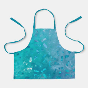 Blue Glitter Apron