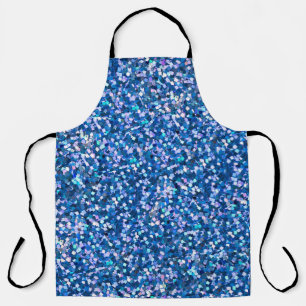 Blue glitter Background. Background filled with sh Apron