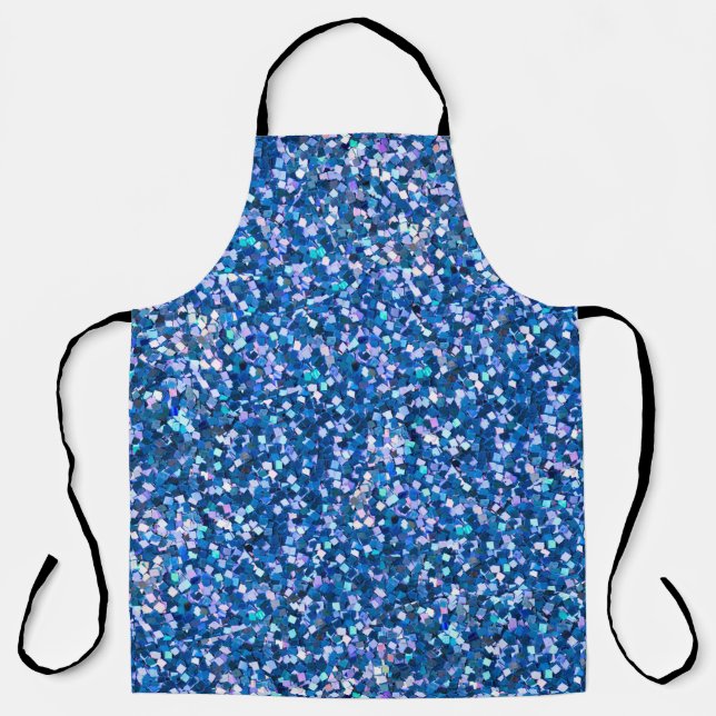 Blue glitter Background. Background filled with sh Apron (Front)