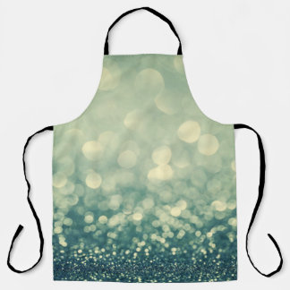 Blue Glitter: Christmas Abstract Apron
