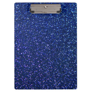 Blue Glitter Clipboard
