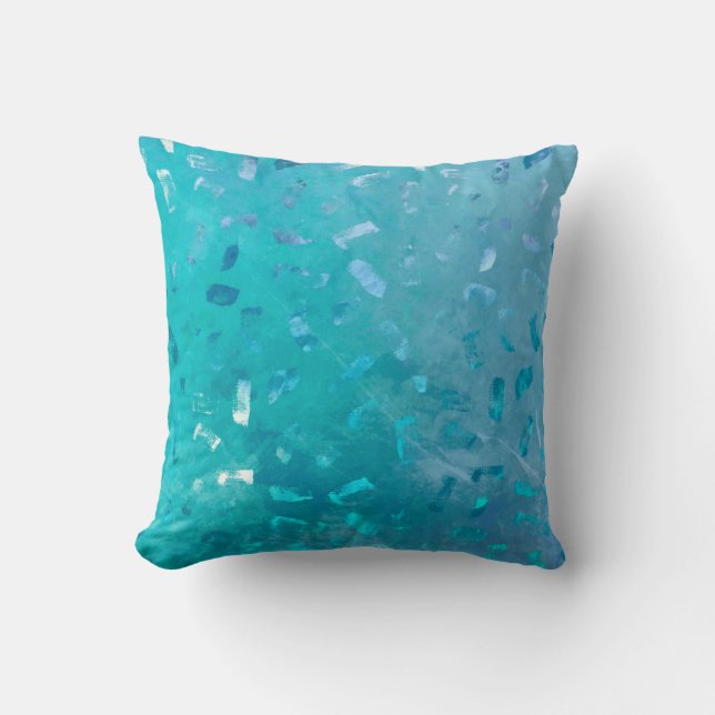 Blue Glitter Cushion (Front)