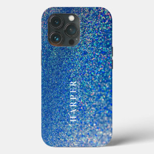 Blue Glitter Custom Name  Case-Mate iPhone Case