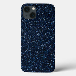 Blue Glitter Effect iPhone 13 Case