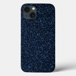 Blue Glitter Effect iPhone 13 Case