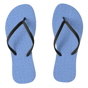Blue Glitter Print Metallic Wedding bride groom Thongs