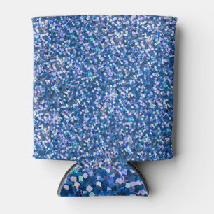 Blue Glitter: Shiny Abstract Background Can Cooler