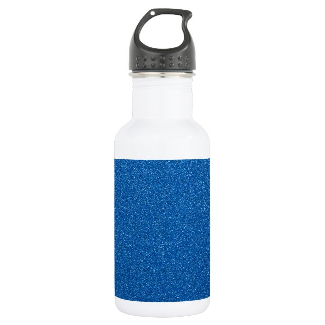 Blue Glitter, Sparkle, Glitter Background 532 Ml Water Bottle (Front)