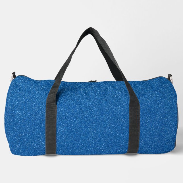 Blue Glitter, Sparkle, Glitter Background Duffle Bag (Front)