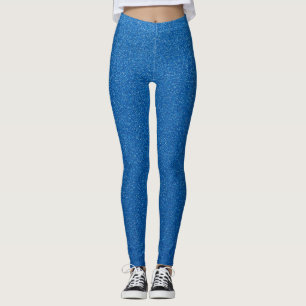 Blue Glitter, Sparkle, Glitter Background Leggings