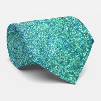 Blue Glitter Tie