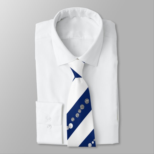 Blue Glitter Tie (Tied)