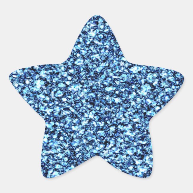 Blue Glitters Sticker (Front)
