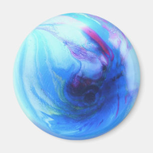 Blue Globe Magnet