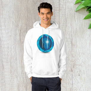 Blue Globe Mens Hoodie