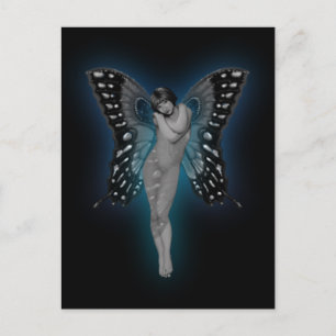 Blue Glow Fairiy Postcard