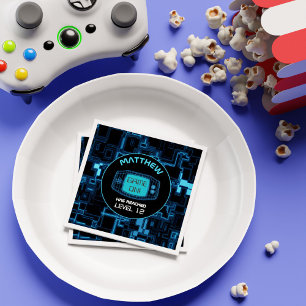 Blue Glow Handheld Console Napkin