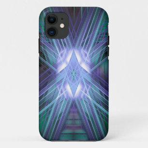 Blue glowing star iPhone 11 case