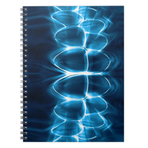 Blue Glowing Teeth Bite Dentist Notebook
