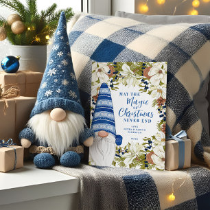 Blue Gnome Magic of the Holidays Flat Holiday Card
