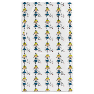 Blue Go Team Cheerleader Small Gift Bag