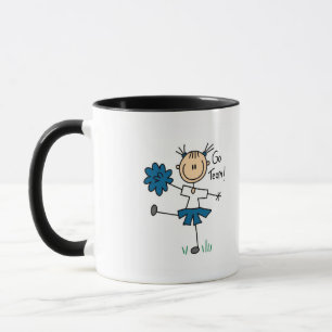 Blue Go Team Cheerleading Tshirts and Gifts Mug