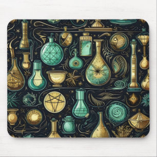 Blue Gold Alchemy Mouse Pad