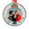 Blue & Gold | Bauble Merry Christmas Custom Photo
