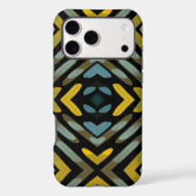 Blue Gold Black Tire Tread Pattern