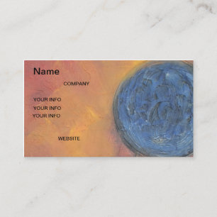 Blue Gold Business Card World