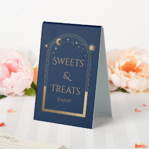 Blue Gold Celestial Sweets & Treats Wedding