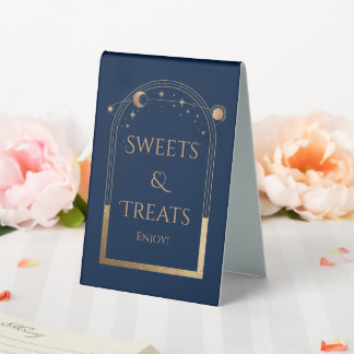 Blue Gold Celestial Sweets & Treats Wedding