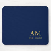 Blue Gold Colours Professional Initial Letters Nam