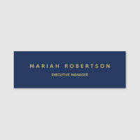 Blue Gold Colours Professional Trendy Modern Plain