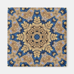 Blue Gold Decorative Magnet