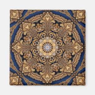 Blue Gold Decorative Magnet