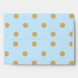 Blue & Gold Dots Royal Crown Prince Envelopes