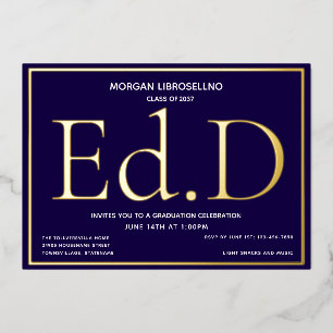 Blue Gold Ed.D Graduation