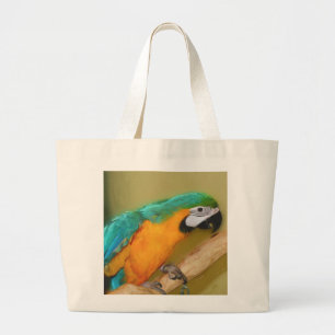 Blue Gold Macaw Parrot Painting Bag