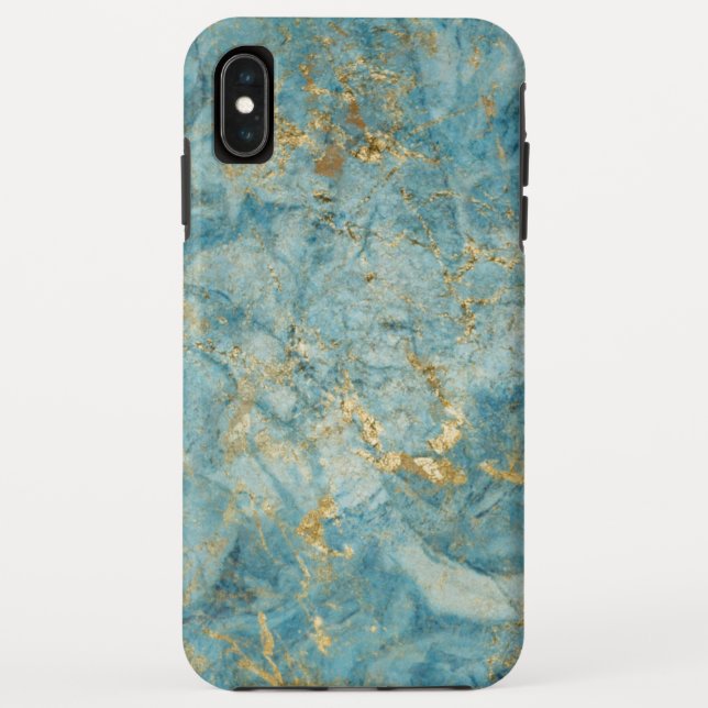 Blue Gold marble Case-Mate iPhone Case (Back)