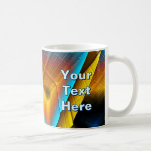 Blue-Gold Metallic Pattern 33 Coffee Mug