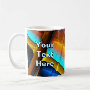 Blue-Gold Metallic Pattern 33 Coffee Mug
