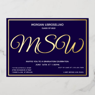 Blue Gold MSW Graduation