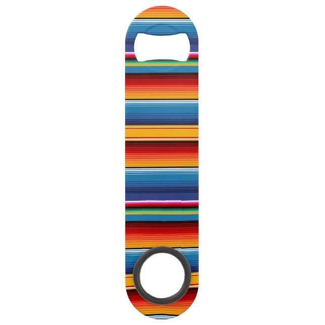 Blue Gold Red Mexican Sarape (Front)